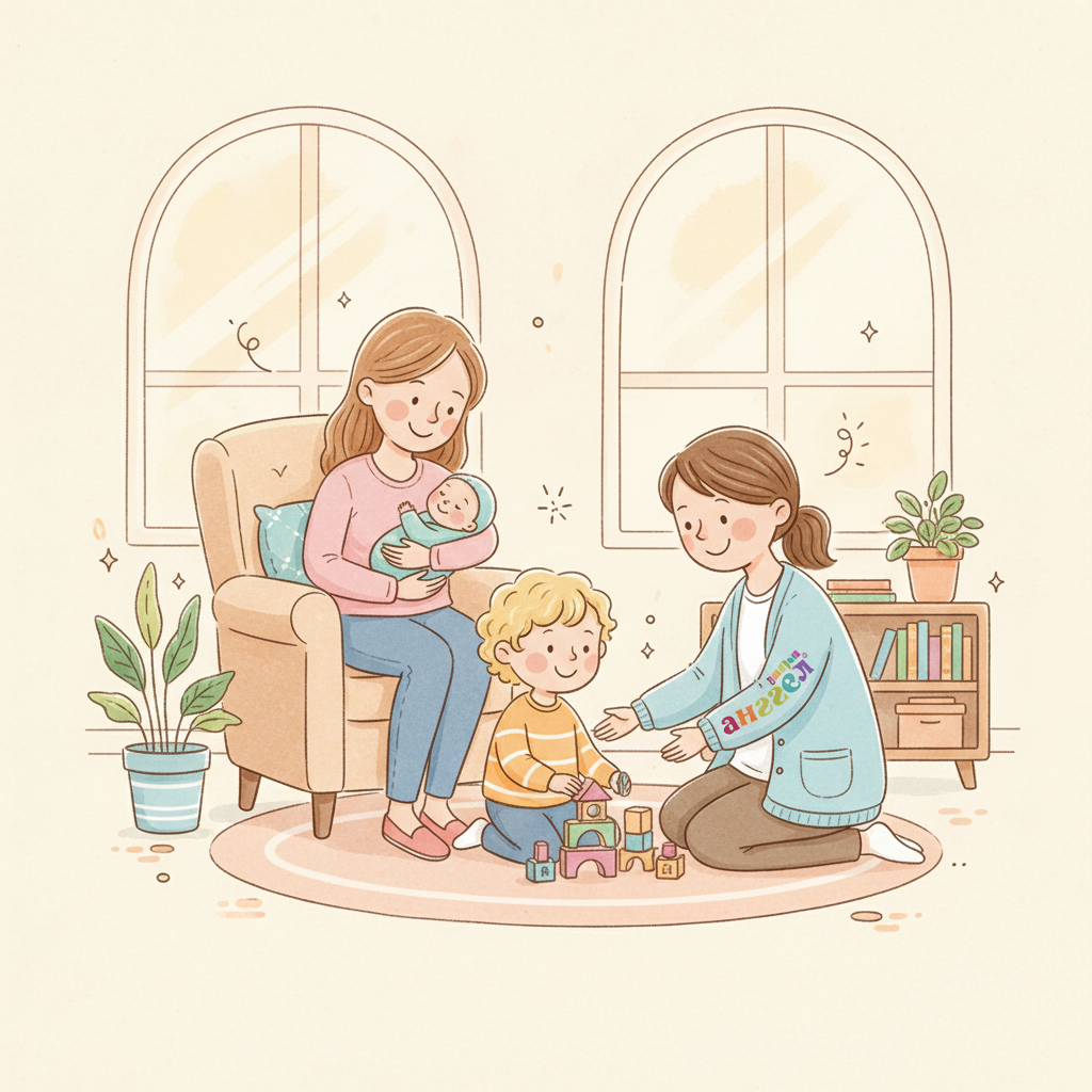 Зачем семье няня перед рождением второго ребёнка и как это помогает старшему